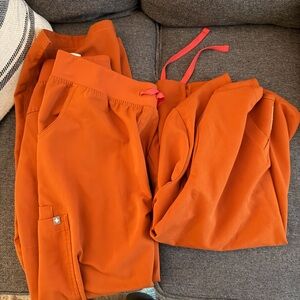 Orange Scrub Set